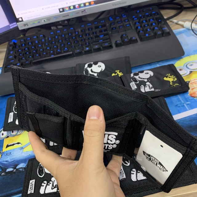 Túi Ví Van.s x Peanuts Slipped Black Wallet Bóp Ví mini Snoopy - Kun Shop | BigBuy360 - bigbuy360.vn