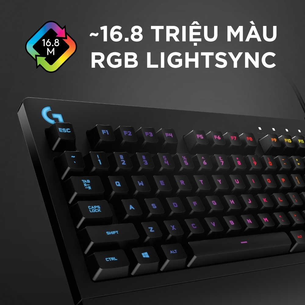 Bàn Phím Chơi Game Logitech G213 PRODIGY RGB - Chính hãng