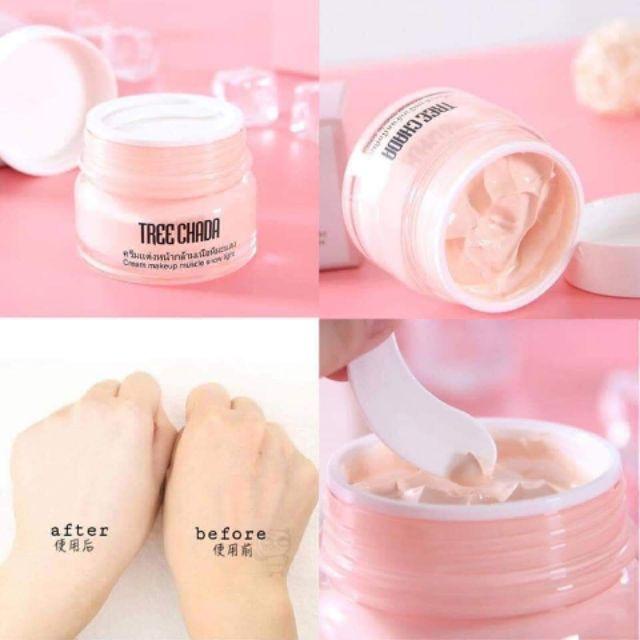Kem Makeup Dưỡng Da TREE CHADA Cream Makeup Snow Light Thái Lan 50g
