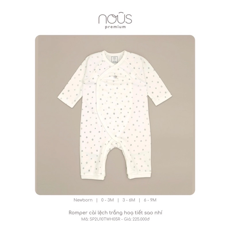 Body romper nous cài lệch cho bé