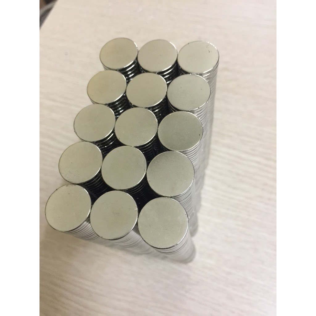 [Xả Kho Giá Xưởng] Nam châm trắng đất hiếm phi 15x2mm, loại nam châm lực hút mạnh