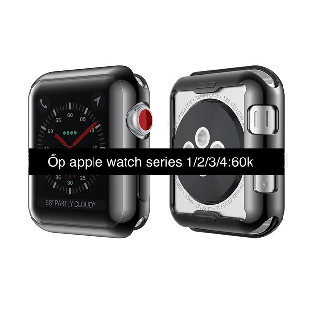 Ốp apple watch series 1/2/3/4 viền màu