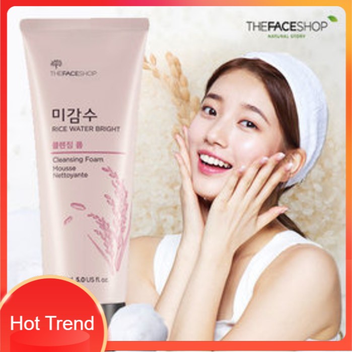 [Auth] Sửa Rửa Mặt Gạo - Rice Water Bright Cleansing Foam The Face Shop ( Kèm Bill ) | BigBuy360 - bigbuy360.vn