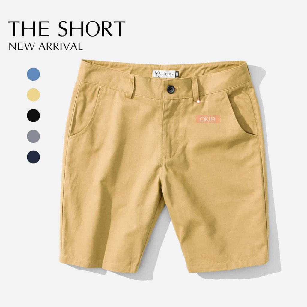 [Mã FAMALLT5 giảm 15% đơn 150K] Quần Đùi Nam Vải Kaki Cao Cấp Thời Trang Vicero | BigBuy360 - bigbuy360.vn