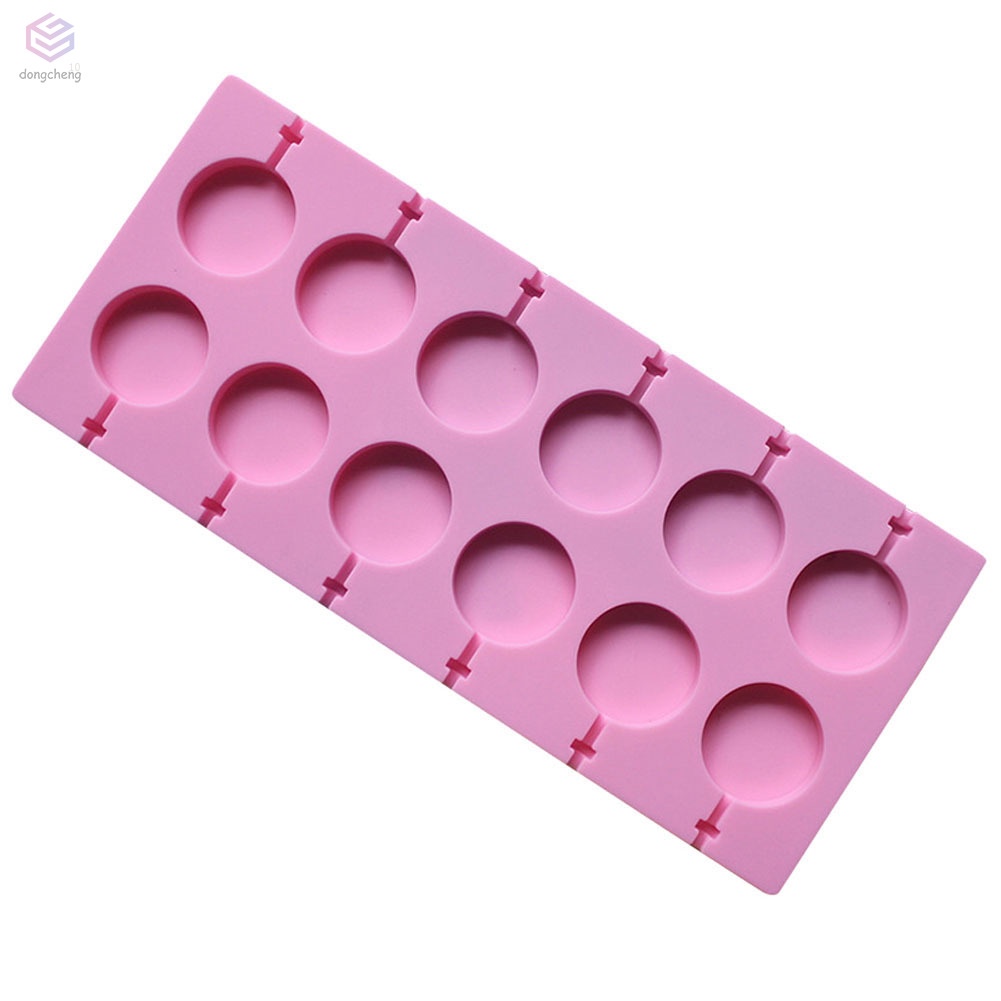 Khuôn Silicone Làm Kẹo Mút Lollipop Hình Tròn DIY
