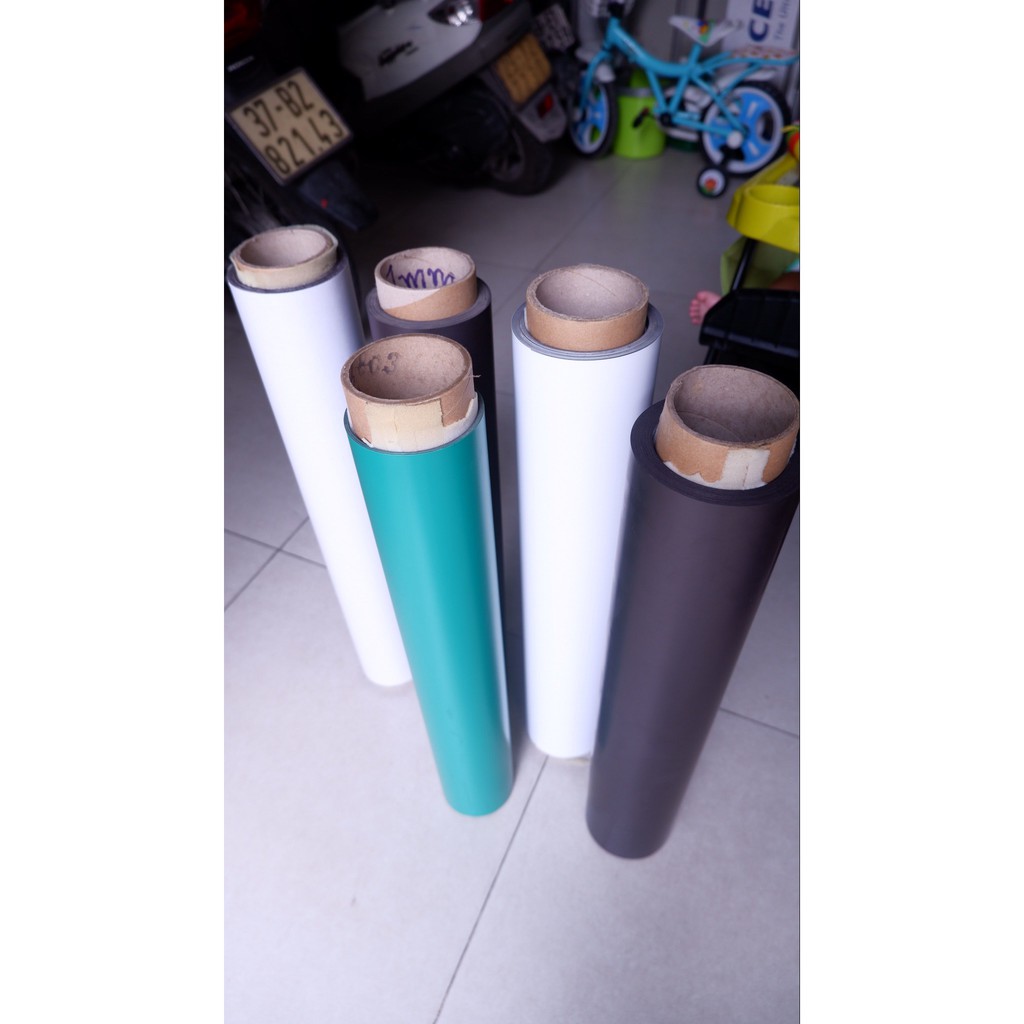 Nam Châm Dẻo Dán Decal Quảng Cáo, Phủ Lớp Nhựa PVC Trắng
