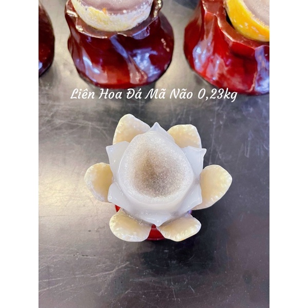 Liên Hoa Đá Mã Não Phong Thuỷ