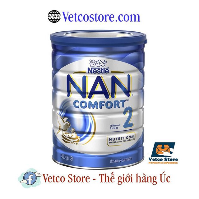 Sữa Bột Nestle NAN Comfort 2 800Gr dành cho bé 6-12 tháng