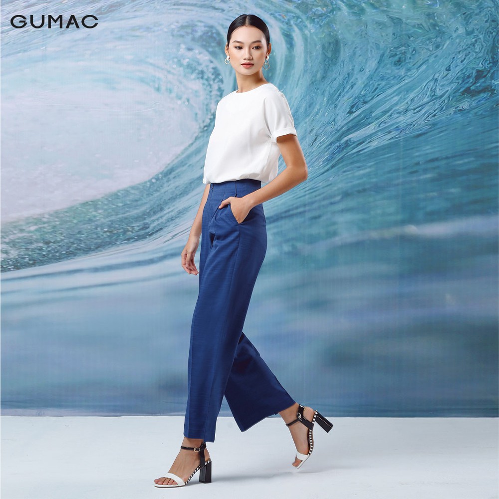 [Mã WABRGU15 giảm 15% tối đa 50k đơn từ 149k] [MISSGU] Áo kiểu nữ GUMAC tay ngắn màu trắng đủ size AA12108