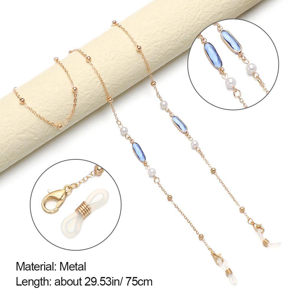 Dây Đeo Mắt Kính Chống Trượt Đính Ngọc Trai Thời Trang Dành Cho Nam Nữ|Hạt Đầy Màu Sắc / Nhiều Màu