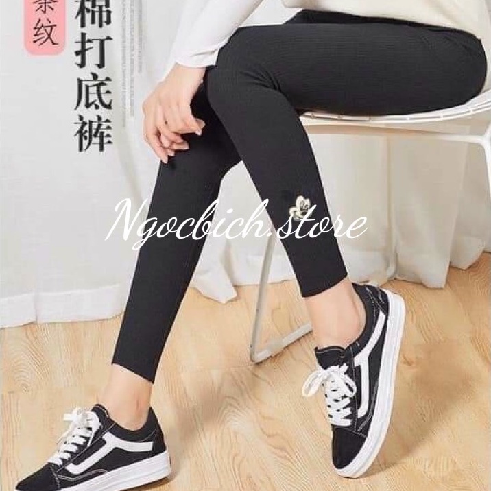 QUẦN LEGGING LEN TĂM MICKY- quần giữ nhiệt