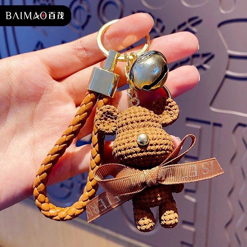 Móc gấu treo túi có chuông