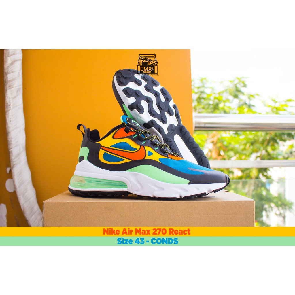 😘 [ HÀNG CHÍNH HÃNG ] Giày Nike Air Max 270 React Multicolor ( CZ7869-300 ) - REAL AUTHETIC 100%