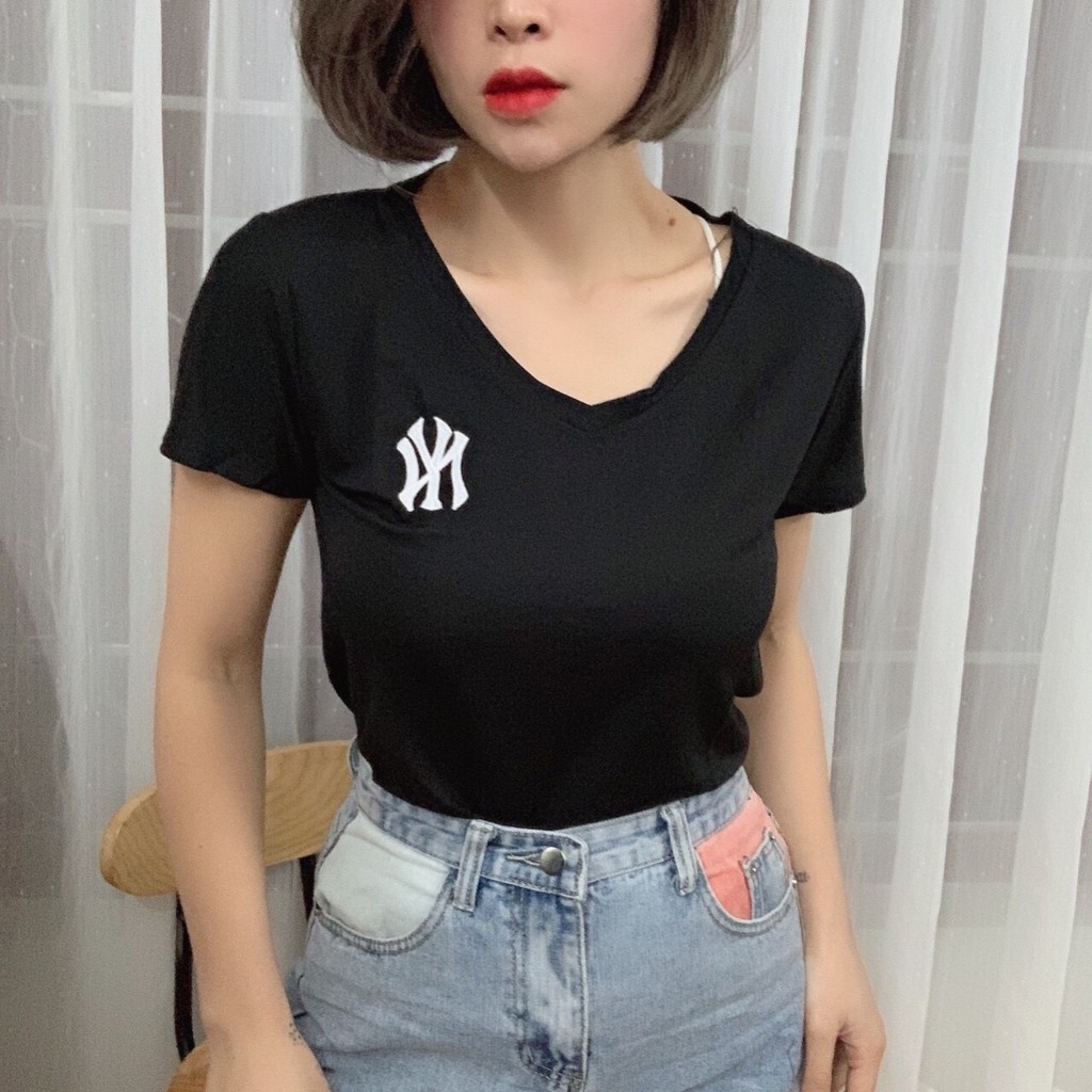 Áo Phông Giấy Cổ Tim Chữ Ny_Xưởng May Quang Anh