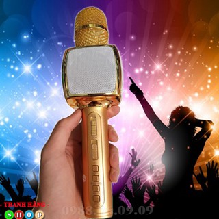 Micro Hát Karaoke kiêm loa Bluetooth SD16 Âm Thanh Chuẩn, Chính hãng