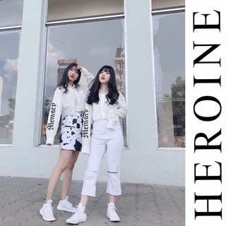 ÁO SƠ MI NỮ CROP TOP FORM RỘNG TAY DÀI GIÁ RẺ PHONG CÁCH HÀN QUỐC THỜI TRANG
