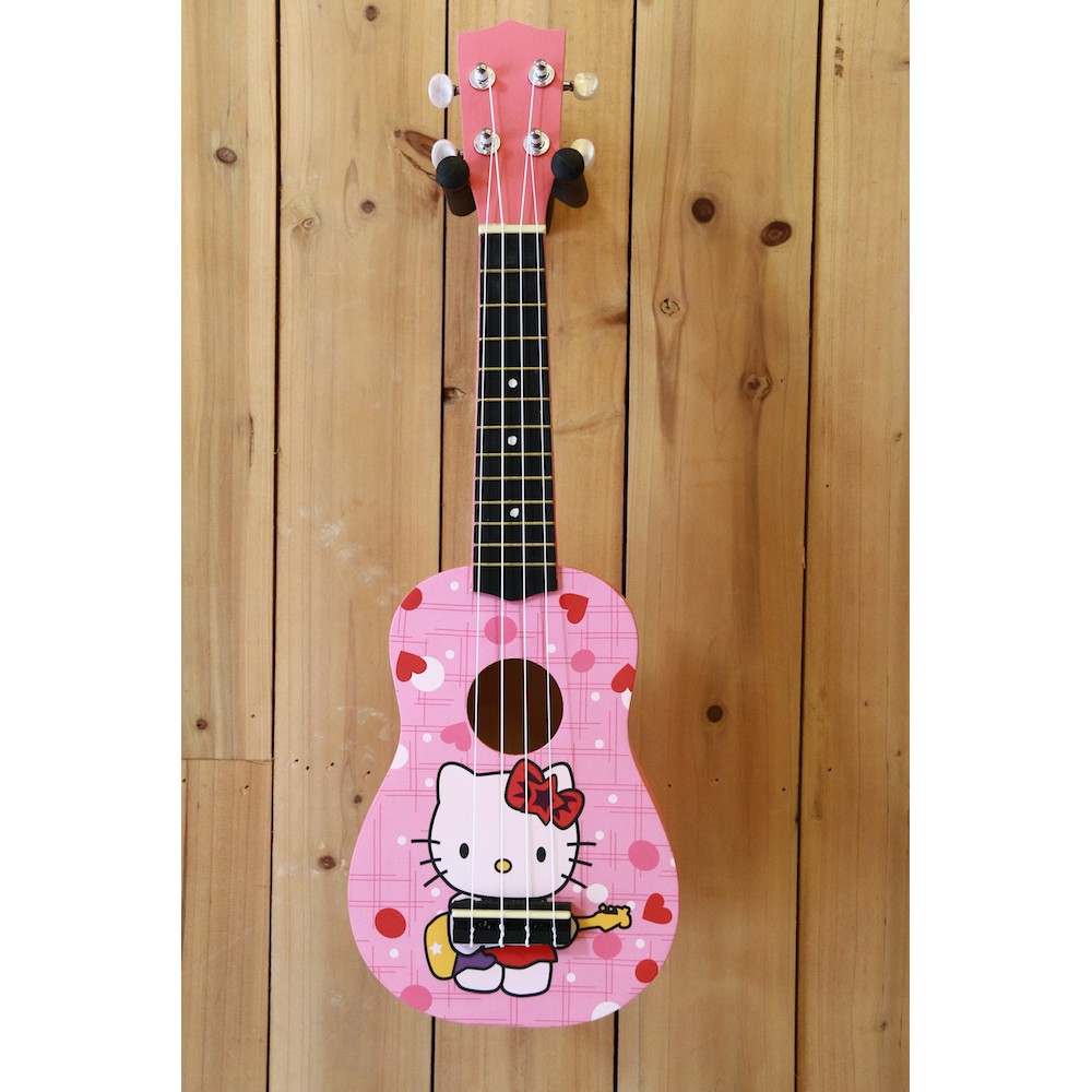 Đàn Ukulele hoạt hình Kitty hồng KBD 33A7