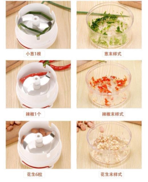 Dụng cụ xay rau củ quả, thực phẩm cầm tay Mini Food Chopper