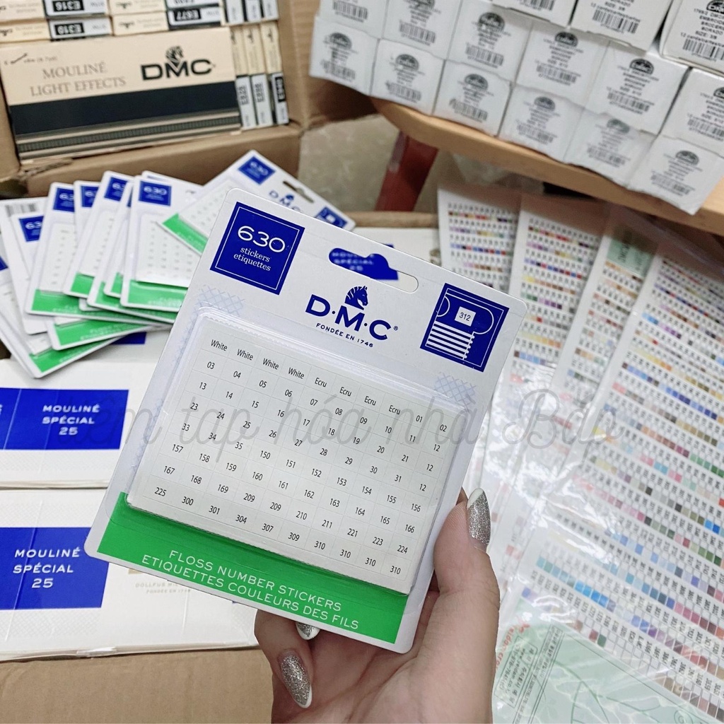 Bảng Dán 640 Mã Code Chỉ DMC Pháp Chính Hãng