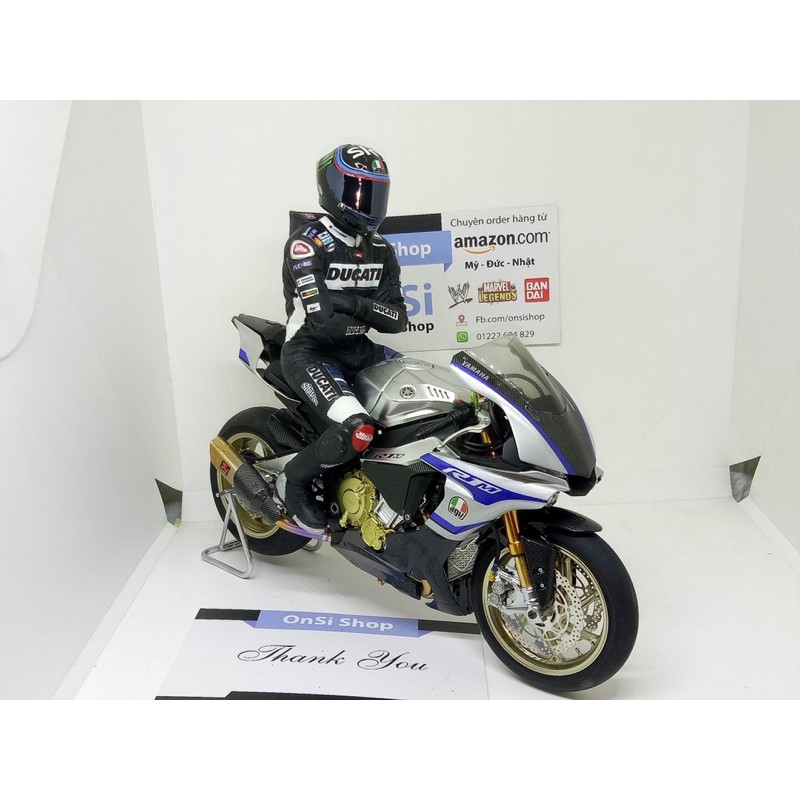 Mô hình nhân vật kèm nón   DUCATI handmade  tỉ lệ 1/12
