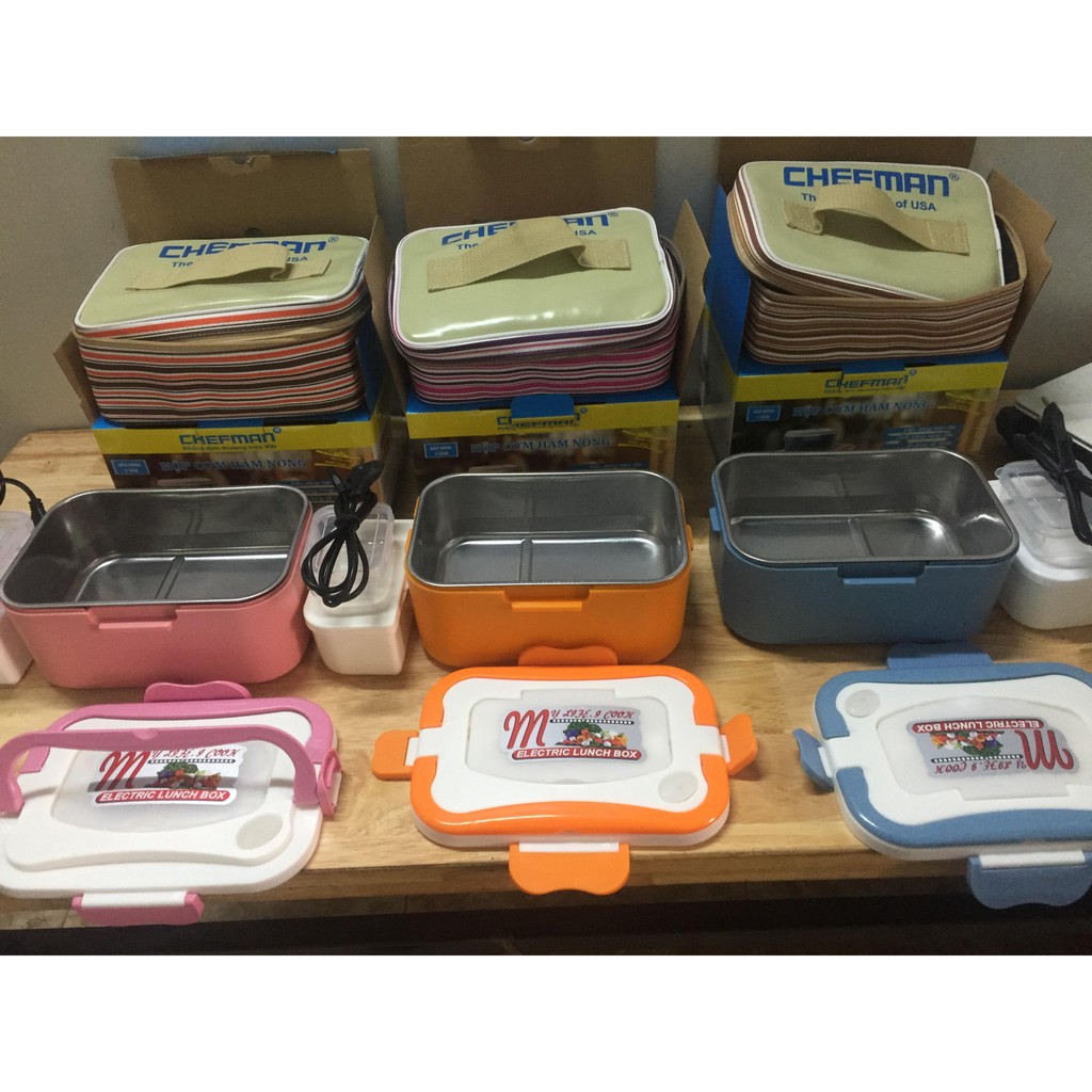 Hộp Cơm Hâm Nóng Chefman CM-113i inox Cao Cấp tặng túi đựng | BigBuy360 - bigbuy360.vn