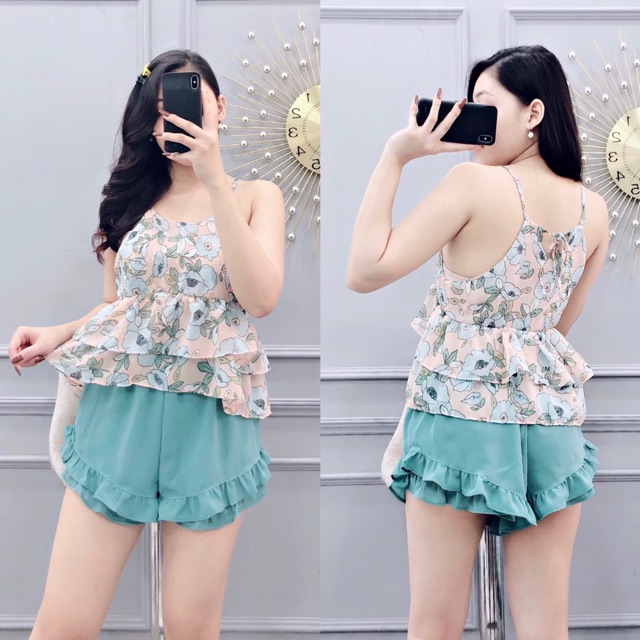 Set 2 dây - áo bèo tầng ( kèm video h.thật )