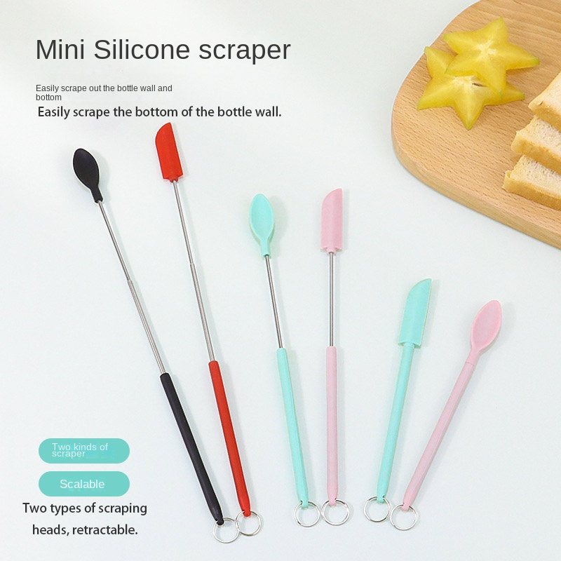 Muỗng Silicone Mini Kéo Dài Thu Gọn Được Tiện Lợi Dành Cho Nhà Bếp