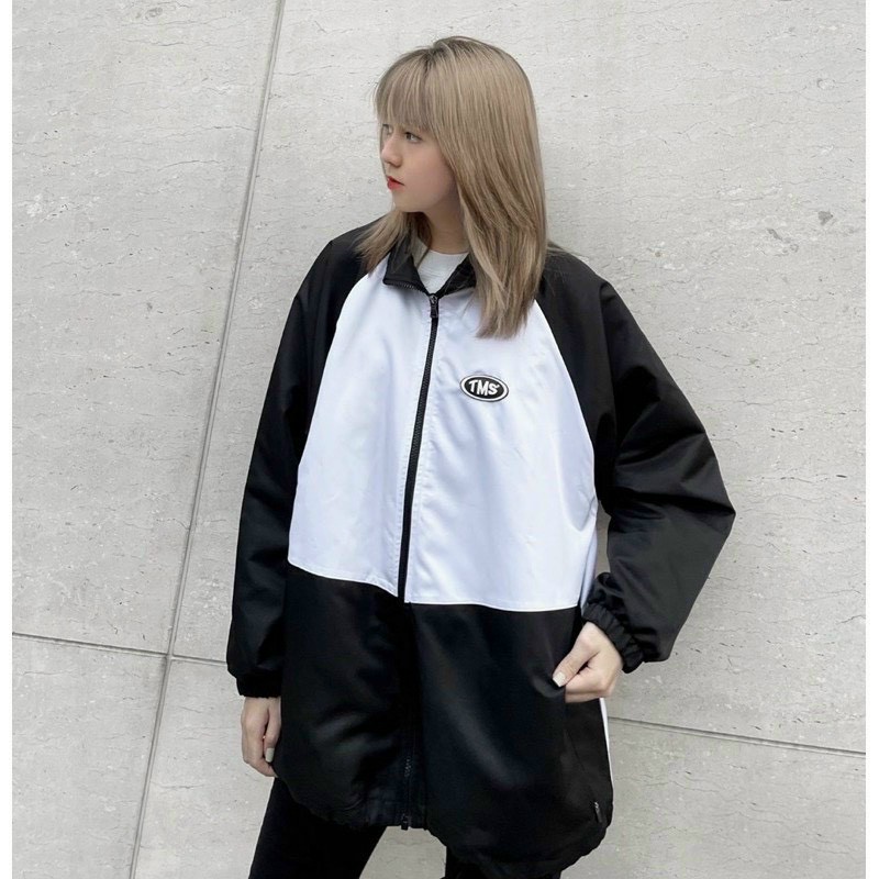 Áo Khoác Dù TMS LOGO MIDSIDE Nam Nữ Ulzzang Unisex Form Rộng Bomber Jacket Summersweater P9433
