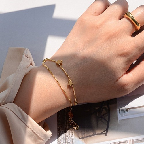 Lắc Tay Bi Nhỏ Ngôi Sao Titan Ko Đen TT 3158