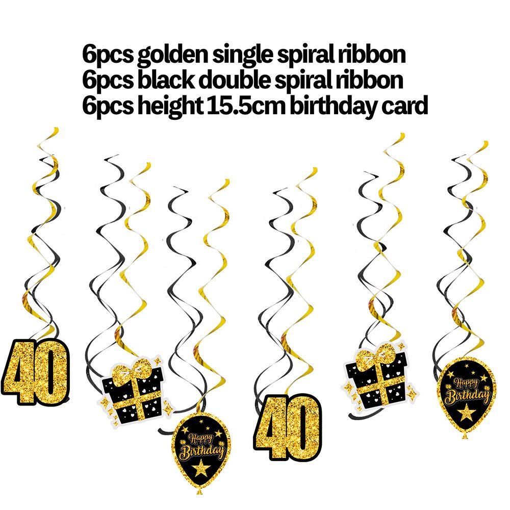 SUYO Bộ Bong Bóng Trang Trí Bánh Sinh Nhật 30th 40th 50th 60th