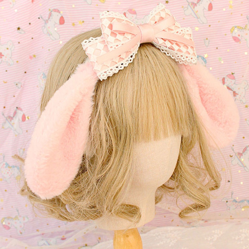 Băng Đô Cài Tóc Hình Tai Thỏ Melody Dễ Thương Cho Nữ