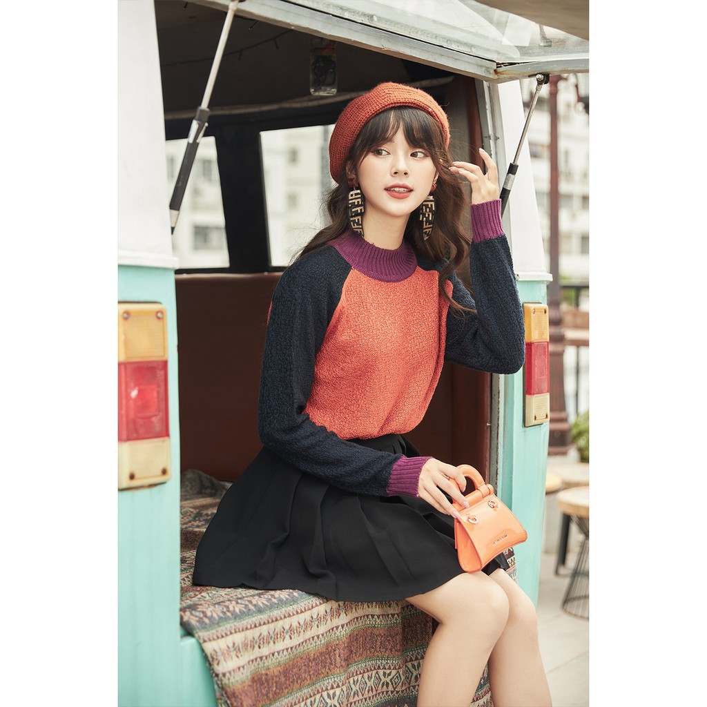 Áo len nữ form rộng dài tay, đủ màu ALA0015 - 92WEAR