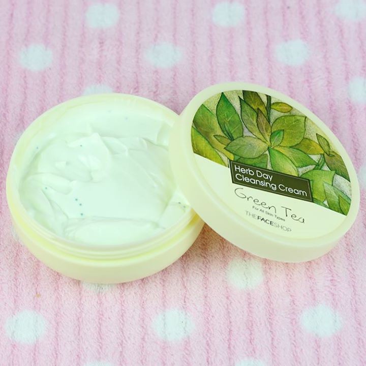 Kem Tẩy Trang The Face Shop Herb Day 365 Cleansing Cream Green Tea