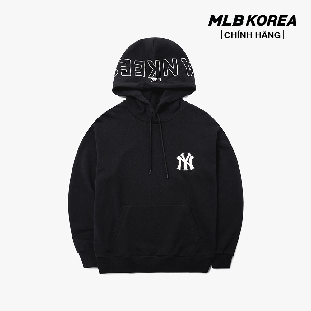 MLB - Áo hoodie tay dài phối mũ Monogram Big Logo 3AHDM0114-50BKS