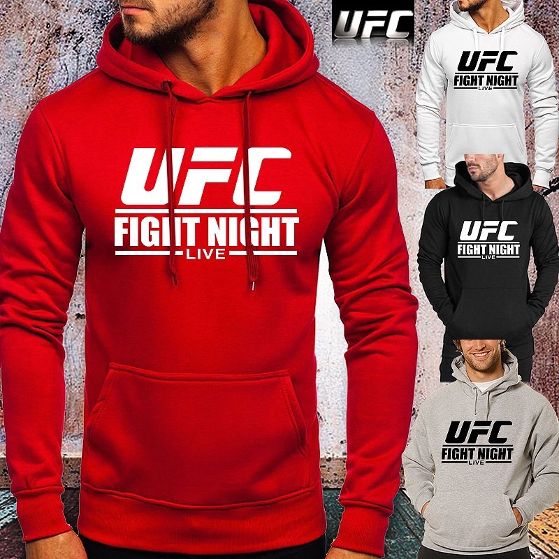 Mới Áo Hoodie Tay Dài In Chữ UFC Boxing Phong Cách Hàn Quốc Cho Nam