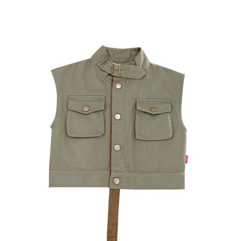 Áo khoác không tay thời trang mùa thu phong cách Hàn Quốc cho bé trai