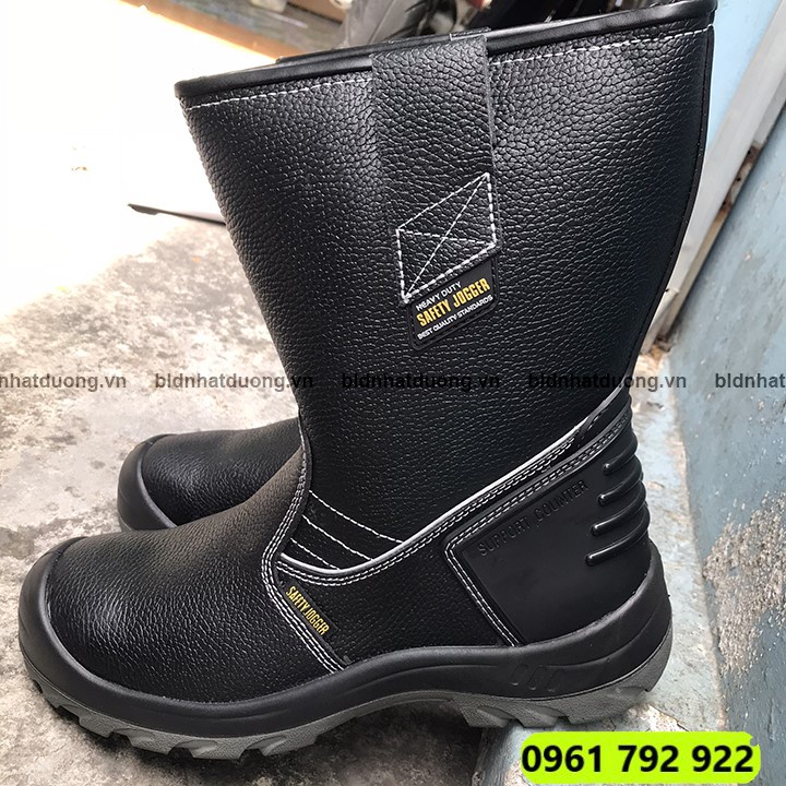 Giày ủng bảo hộ lao động nam Jogger Bestboot S3 da thật, Ủng da hàn chống tĩnh điện chống đinh chống dập ngón.