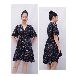 Đầm nữ vải lụa mango ít nhăn mềm, mịn, mát phom dưới 55kg