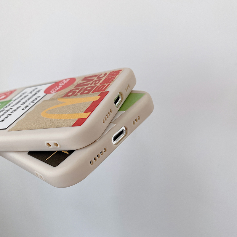 Ốp điện thoại mềm in logo Starbucks McDonald cho iPhone 11 12 Pro Max 6 6s 7 8 Plus XR X XS MAX SE 2020