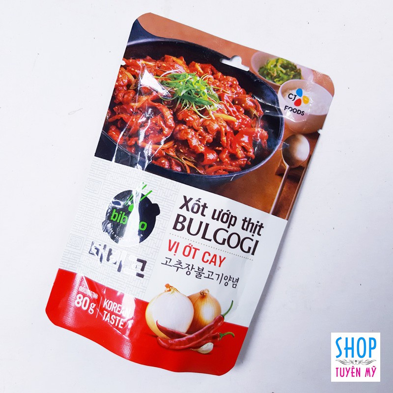 Xốt ướp thịt vị ớt cay - Bulgogi - gói 80g