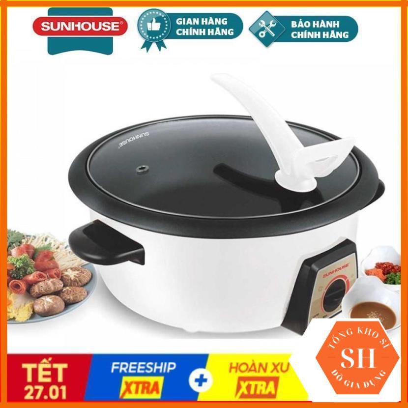 Nồi Lẩu Điện Sunhouse SHD4521, Nồi Lẩu Sunhouse SHD4521 Cao Cấp Làm Nóng Nhanh, Tỏa Nhiệt