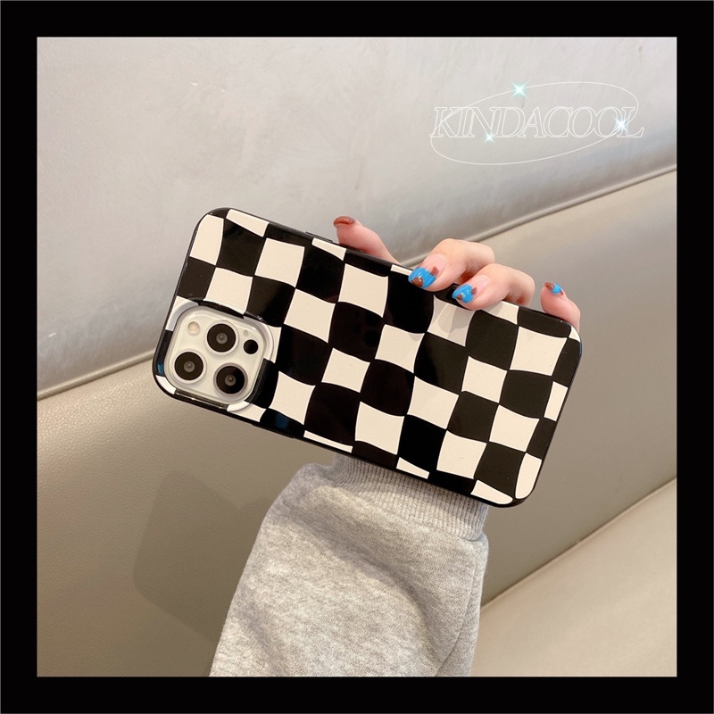 Ốp Điện Thoại Họa Tiết Geige Màu Đen Cho Iphone 13 8 7 Plus SE2 XS XR 12 Mini 11 PRO MAX