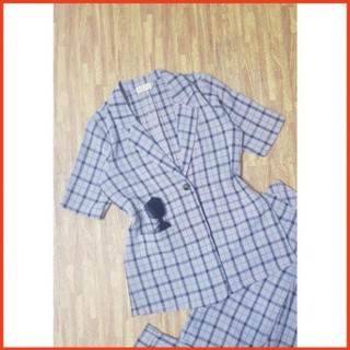 Áo Vest Nữ Form Rộng Kẻ Sọc Phong Cách Hàn Quốc, Áo Khoác Nữ Dáng Suông Rộng Thời Trang Công Sở Hàng Cao Cấp