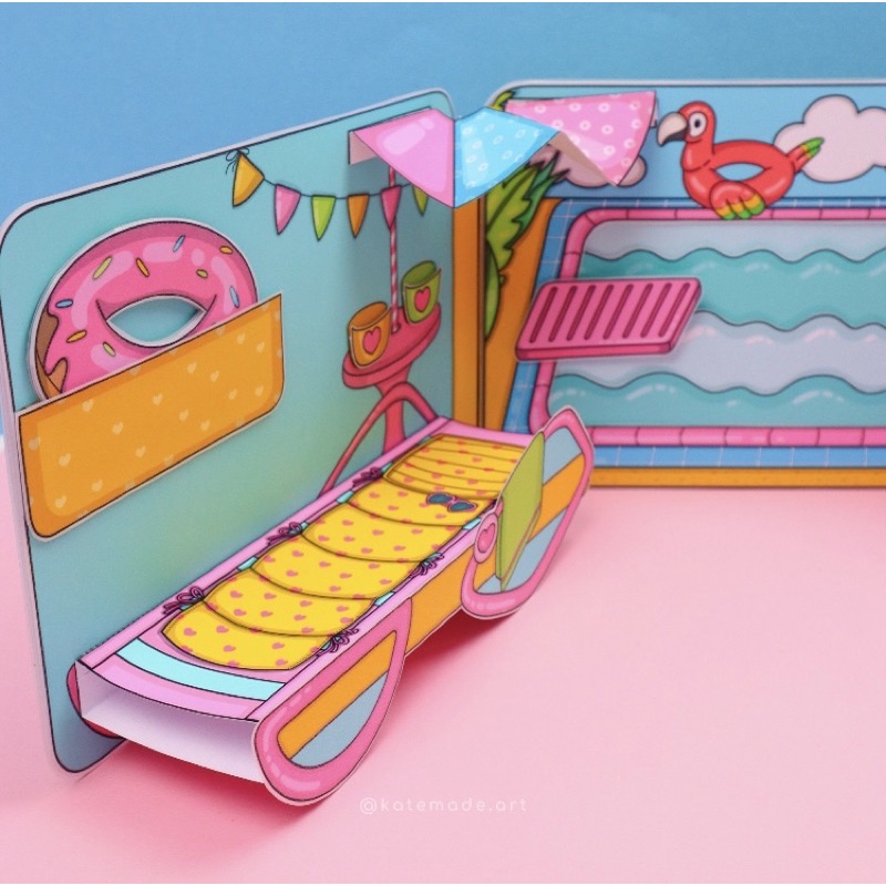 BỂ BƠI MỚI CỦA BÚP BÊ GIẤY