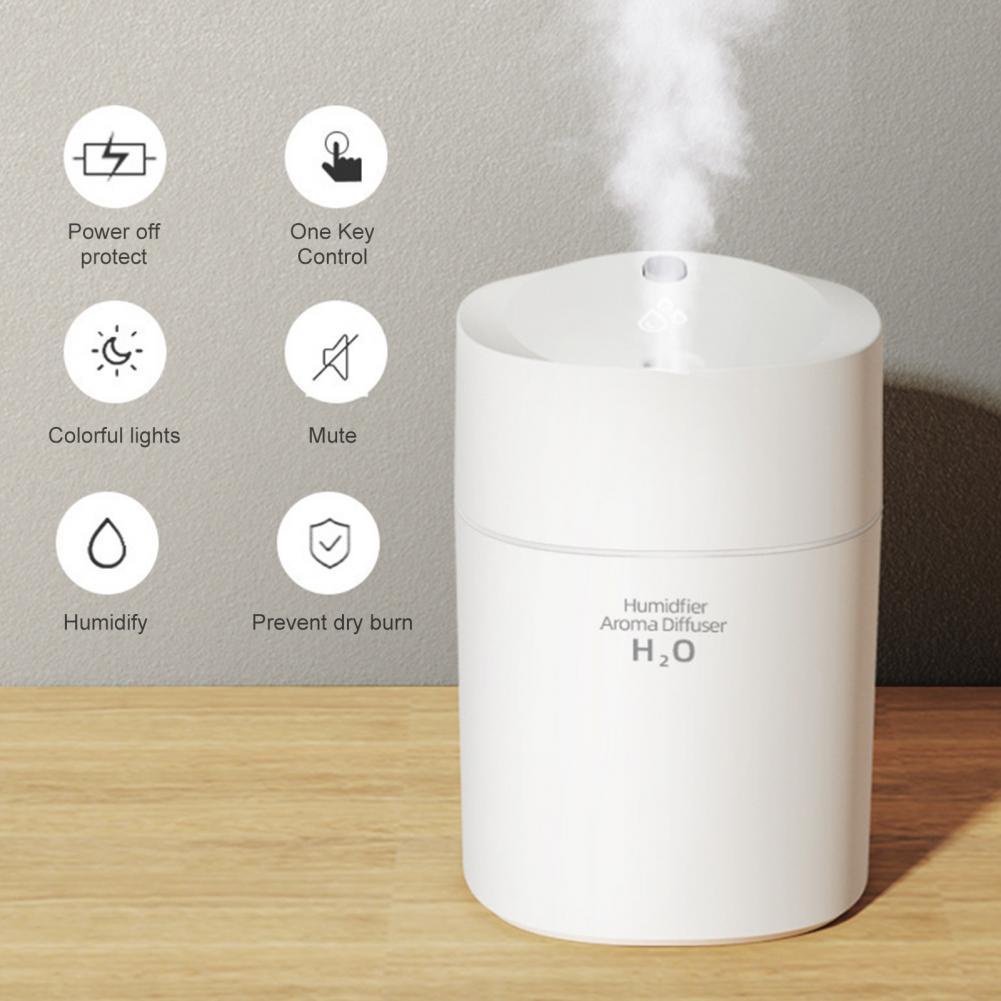 Máy khuếch tán tinh dầu Tạo Độ Ẩm Không Dây 1200ML Sạc USB Siêu Âm 3l Dung Tích Lớn Cho Phòng Ngủ