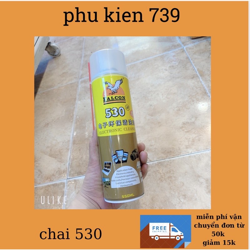 Chai xịt tẩy keo Falcon 530 loại xịn