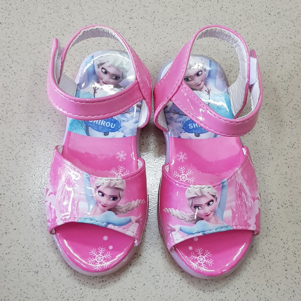 Sandal elsa chớp đèn cho bé gái nhỏ