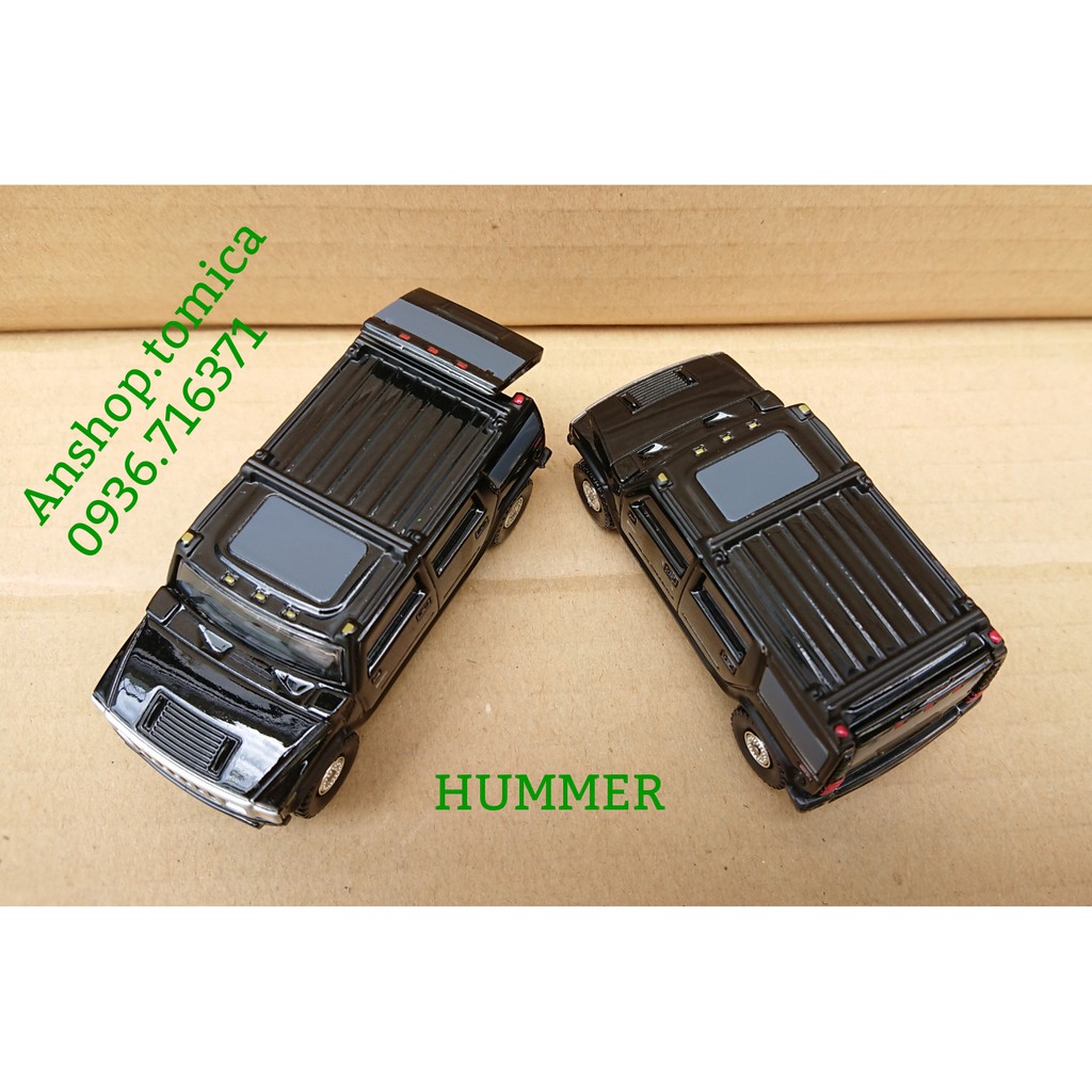 Mô hình xe Hummer No15 mở được cốp sau tomica Nhật Bản