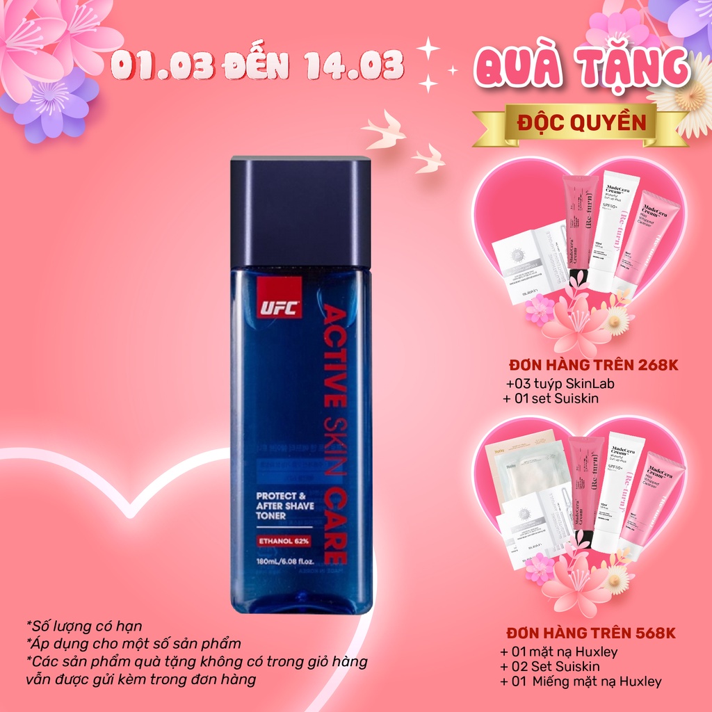 Nước Hoa Dưỡng Da Sau Cạo Râu Cao Cấp UFC Safety Guard After Shave Toner 180ml