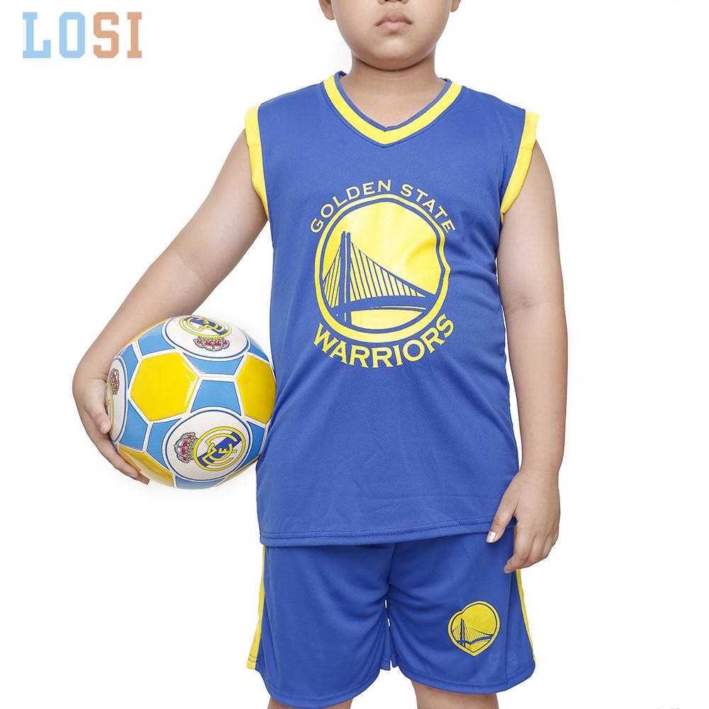 Combo 2 bộ đồ bóng rổ ngắn tay trẻ em thun mè thoáng mát - hàng trong nước - LOSI 2 bộ GOLDEN - Mẫu mới hè 2020